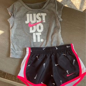 12 Month Nike Girl's Outfit: BUNDLE with More